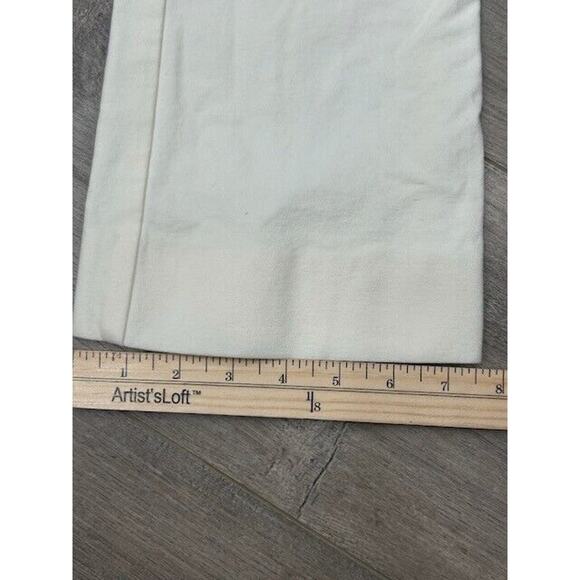 Derek Lam 10 Crosby Womens Gold Button Robertson Flared Pants White Size 0 NWT - Picture 13 of 13